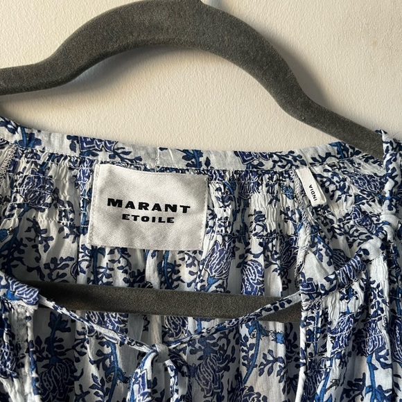 ISABEL MARANT ÉTOILE Parsley Floral-Print Cotton-Voile Mini Dress- Size 34/ 2 - Picture 2 of 16